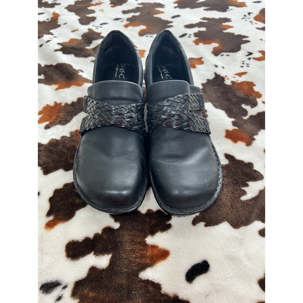 B.O.C. Women's Black Oneya Clogs Braided Strap Clogs Size 11 EUC